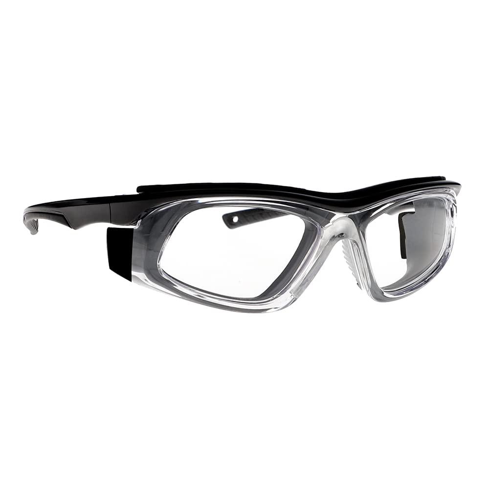 ATTENUTECH ATTENUTECH Radiation Safety Glasses with Full Seal For Splash Protection with .75mm PB Leaded Protective Lenses (Black)