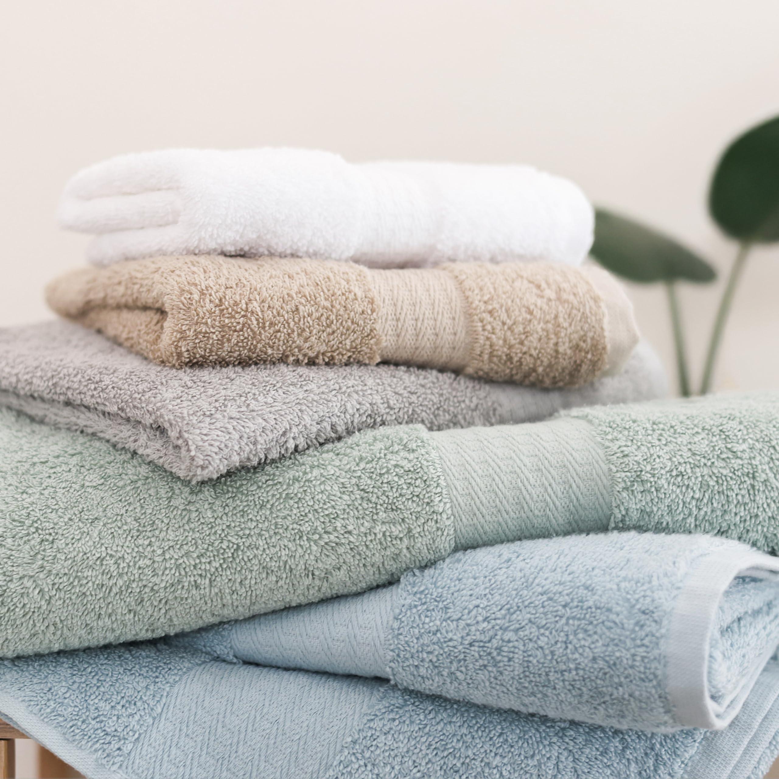 1888 Mills 1888 Mills 4 Pack Premium Bath Towel Set, True Classics Premium Cotton Blend, Super Soft and Highly Absorbent Bath Towels for Bathroom, Hotels, Spa and Gym, Taupe