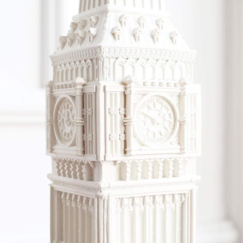 JDHF Christmas Ornaments St Paul Cathedral Home Decoration Sculpture Resin Crafts White Figurines Building Model