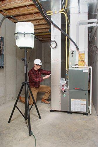 In360Light Portable LED Work Light 20,000 Lumens, Professional Lighting Dispersed in 360 Degrees, Weather Resistant Durable Indoor Outdoor Use with Telescoping Tripod Stand