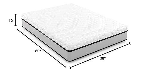 YOGASLEEP Yogabed Cool Gel Memory Foam Mattress With CertiPUR Certified Foam Core for Support, Copper Regulates Temperature & Open-Cell Foam Technology Allows Airflow & Shifts Heat Away From The Body: Twin XL