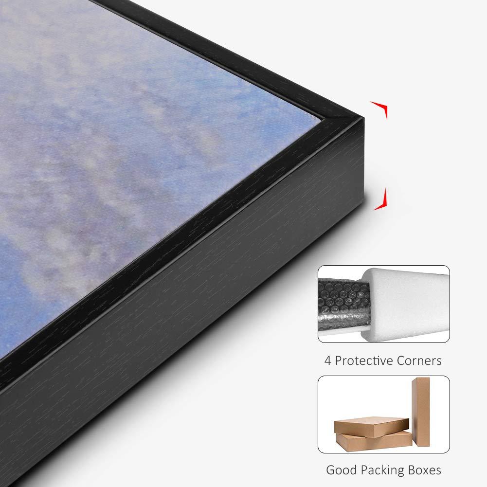 INVIN ART INVIN ART Framed Canvas Series#034 by Salvador Dal Wall Art Living Room Home Office Decorations(Black Slim Frame,24"x32")