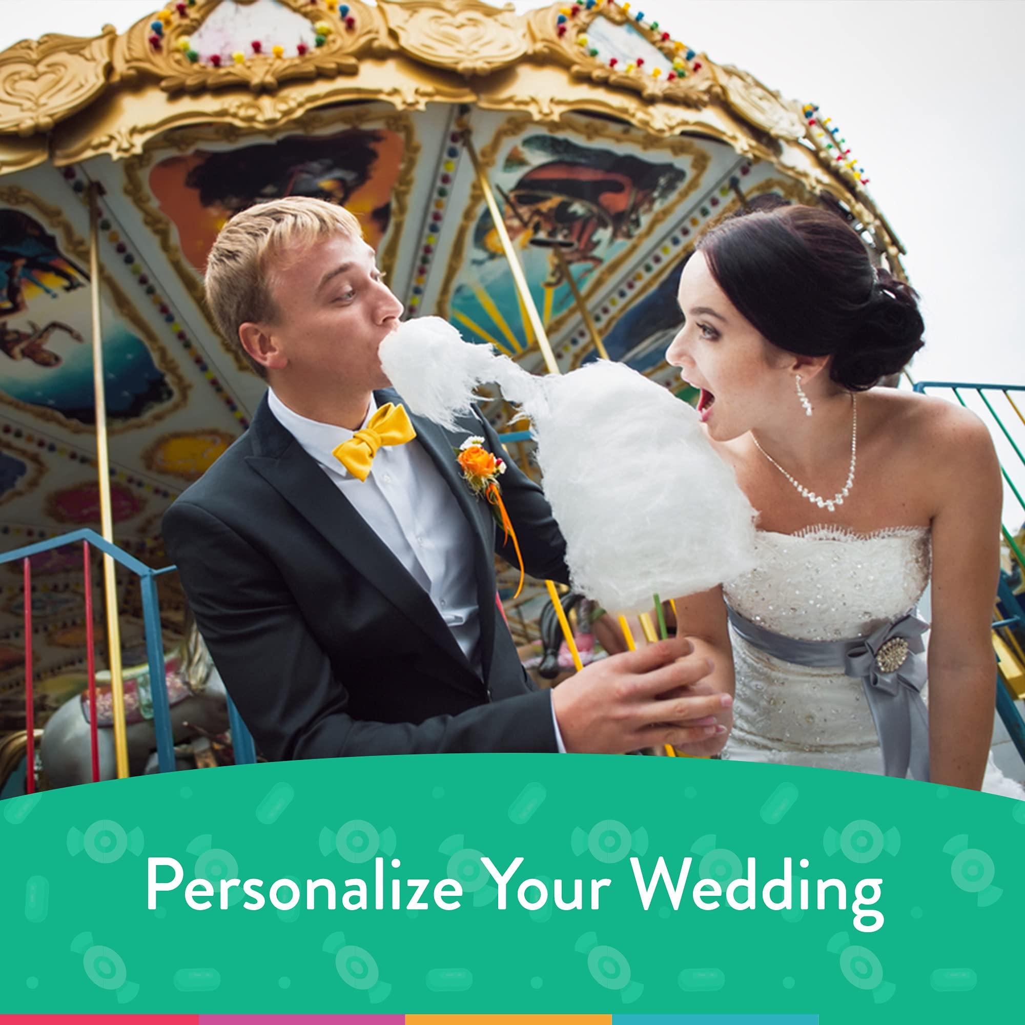 Just Candy 12ct Add Your Photo Wedding Favors Personalized Candy Bars - Tiffany Blue