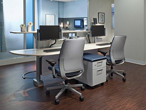 Steelcase Steelcase Amia Task Chair: Black Frame/Base - 4 Way Adjustable Arms - Hard Floor Casters