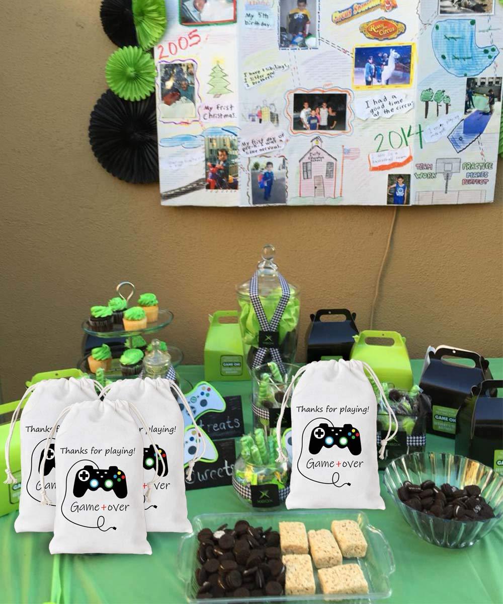 Kreatwow Kreatwow 12 Pack Video Game Party Bags Gaming Party Favor Bags Supplies for Birthday Party Supplies