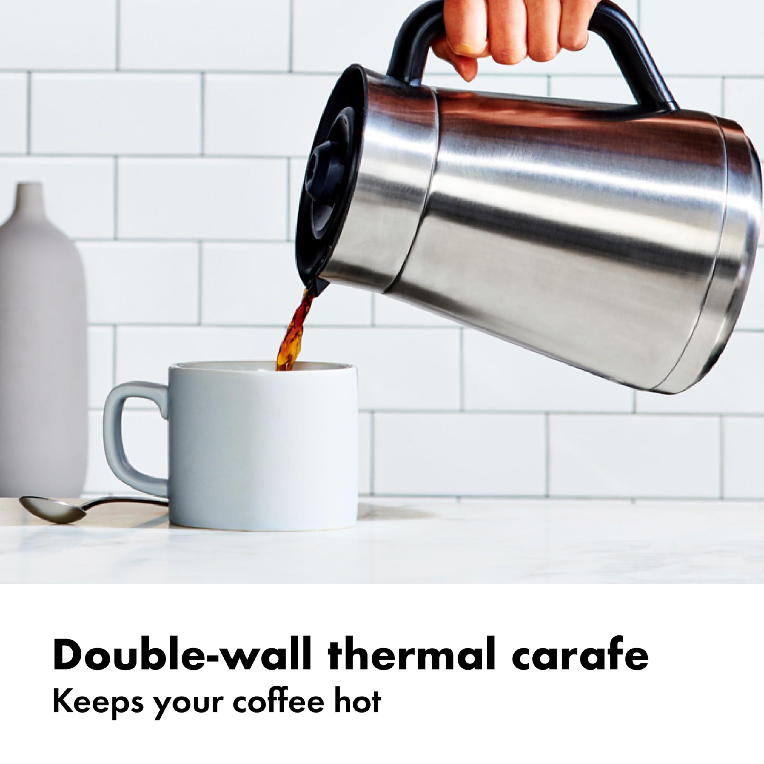 OXO OXO Brew 9 Cup Stainless Steel Coffee Maker,Silver, Black