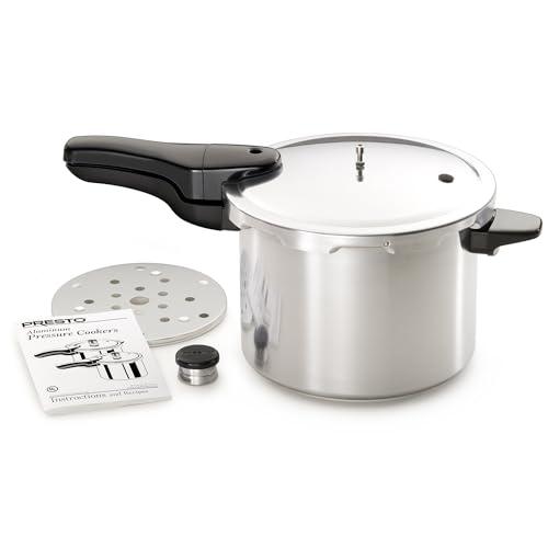 Presto Presto 01264 6-Quart Aluminum Pressure Cooker, Silver
