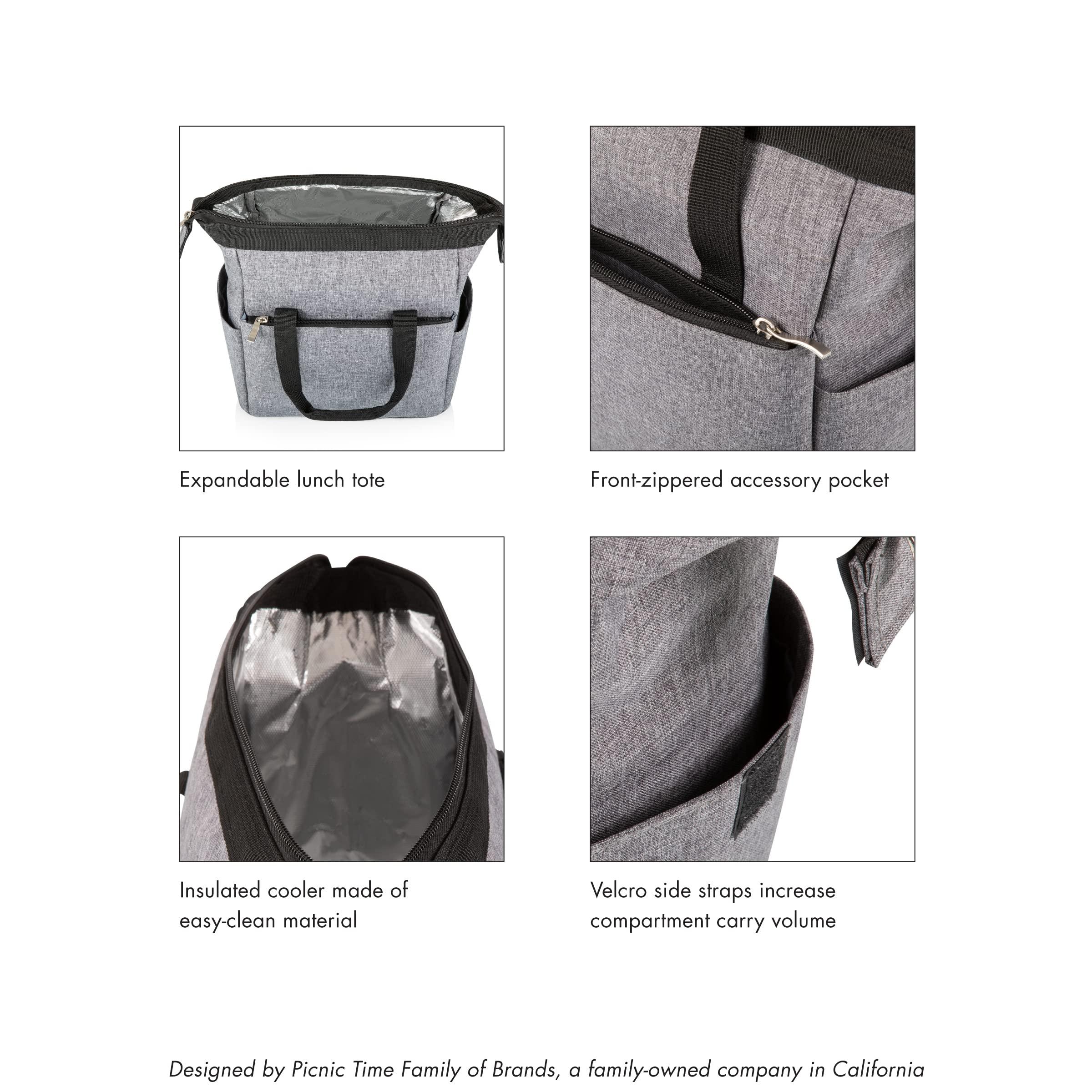 PICNIC TIME PICNIC TIME NCAA Boston College Eagles On The Go Lunch Bag, Soft Cooler Lunch Box, Insulated Lunch Bag, (Black)