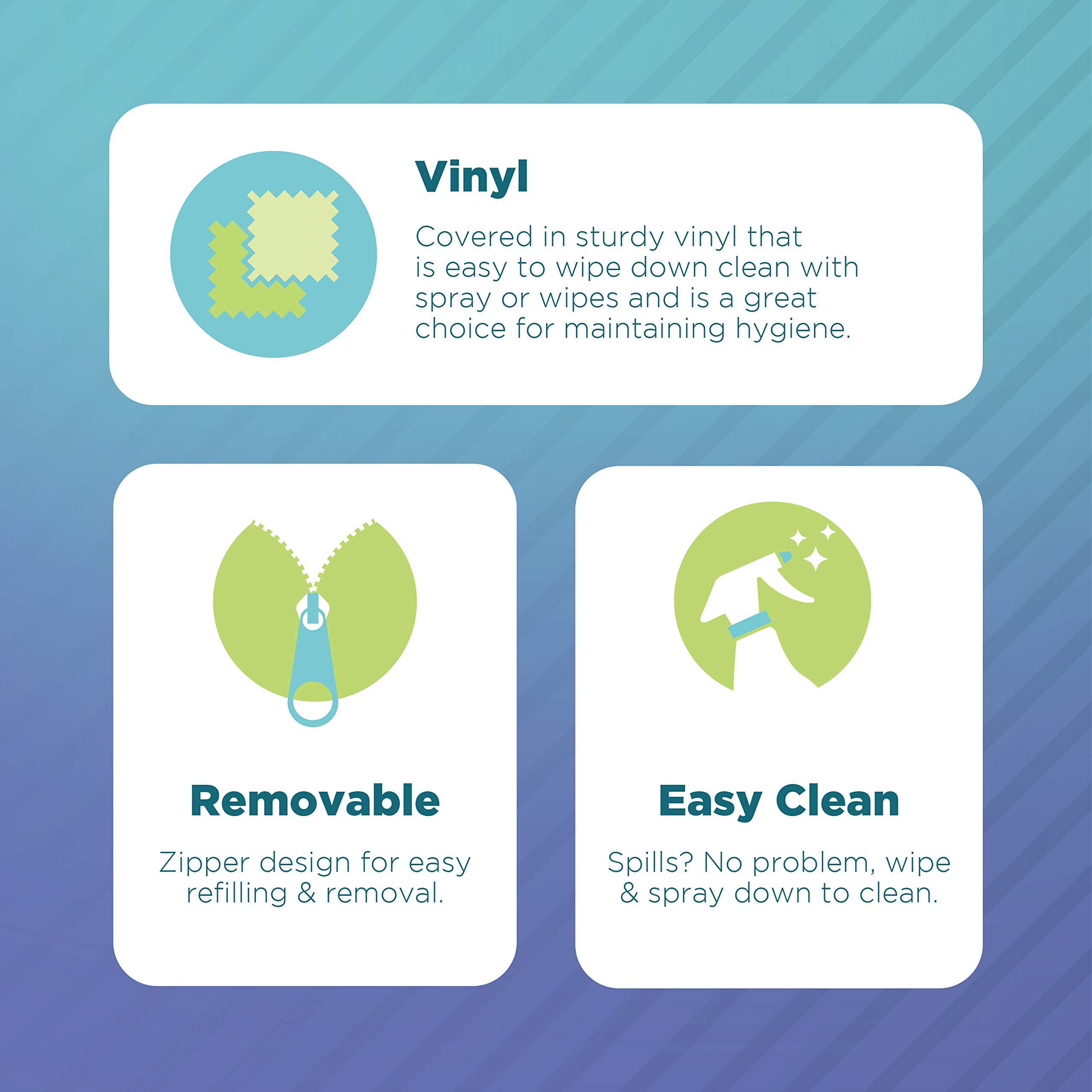 Bean Products Bean Products Small Vinyl Bean Bag Chair | Filled w/Polystyrene Beads & CertiPUR Foam | Made in USA | 31”W, 33”L, 20”H | 15lb | Available in 2 Sizes | Perfect for Teens & Kids | Purple