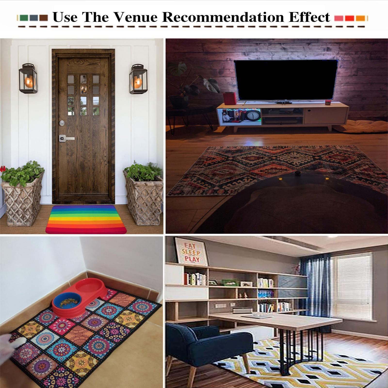 RAKUTE Modern Abstract Art Black Gold Area Rugs, Living Room Rug, Non-Slip Backing Rubber Crystal Velvet for Game Room Bedroom Living Room Lounge Nursery, 3ft x 5ft