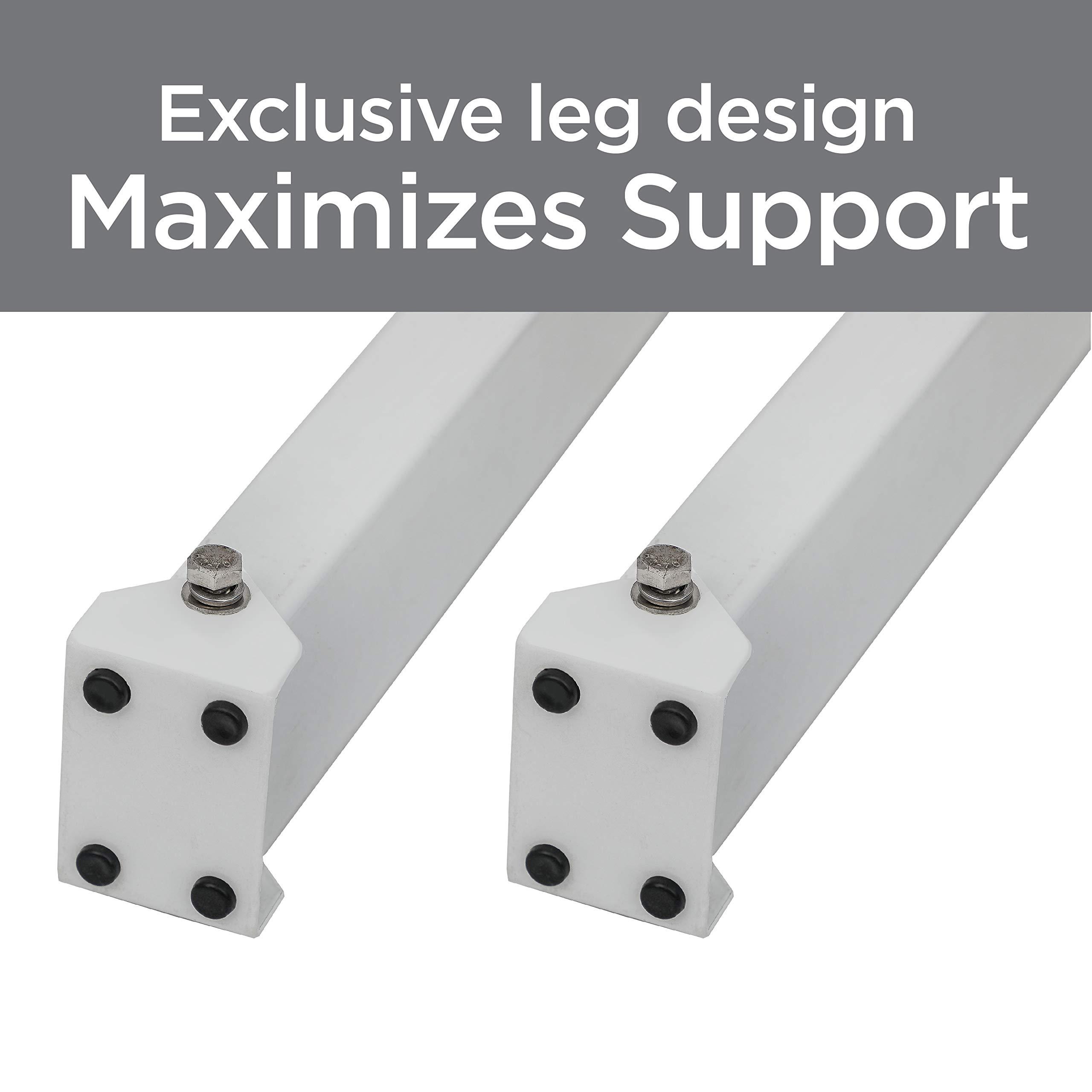 AnyMount Top Shelf TSB-2438 Universal Heavy Duty Window Air Conditioner AC Support Bracket -Holds Up to 225 lbs., No Drilling or Tools Required, White