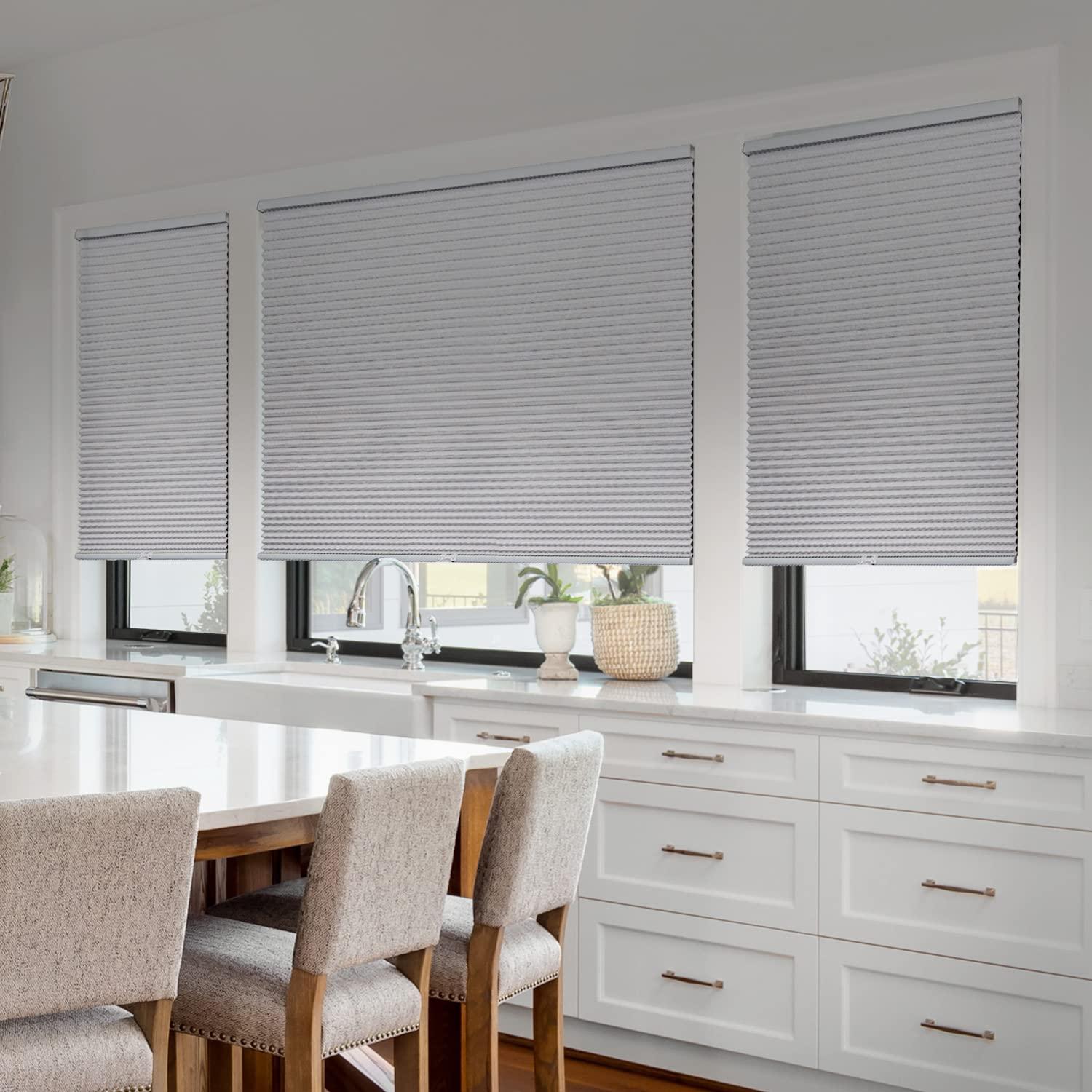 CHICOLOGY CHICOLOGY Cellular Shades, Window Blinds Cordless, Blinds for Windows, Window Shades for Home, Window Coverings, Cellular Blinds, Door Blinds, Evening Snowfall, 50" W X 84" H