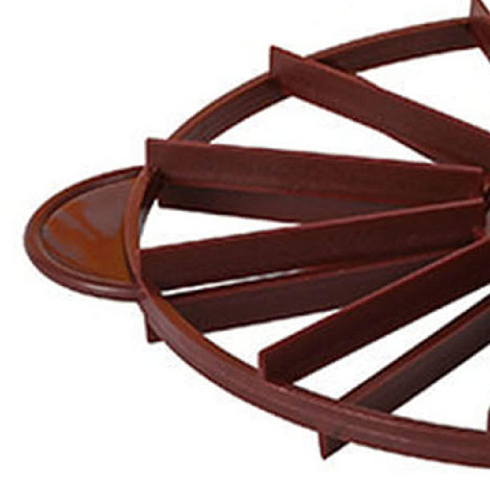 Yosoo Health Gear Yosoo Health Gear Cake Portion Marker, Cake Cutter Round 10/12 Piece, Cake Marker Equal Portion, Diameter 27cm, with Handle for Baking Mousse Pastry Cheese Birthday Wedding or Party (2)