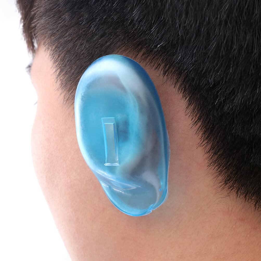 Mobestech Mobestech Universal Ear Covers for Hair Dye Silicone Hair Coloring Ear Protectors Washable Reusable