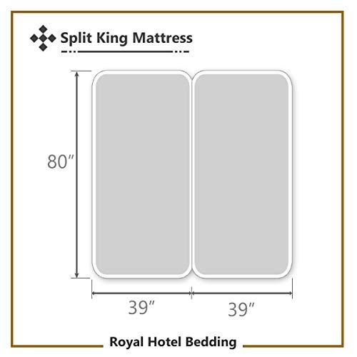 Royal Hotel Bedding Royal Hotel Bedding ABRIPEDIC Tencel Sheets, 600 Thread Count Silky Soft and Naturally Pure Fabric, 100% Woven Tencel Lyocell Sheet Set, 5PC Set, Split-King Size, Ivory
