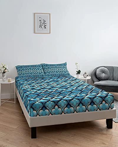 Glamour Bedding Glamour Bedding Fluffy Down Alternative 600 TC 5 Piece Lilac Pinch Pleated Bedding Comforter Set (Comforter + 4 Pillow Cases) 500 GSM Egyptian Cotton Queen