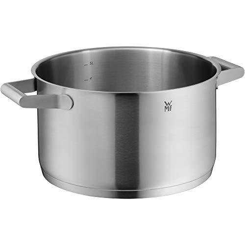 WMF WMF Comfort Line Kochtopf Induktion Fleischtopf 24cm hoch Induction Pot 5.7 L Glass Lid Cromargan Matte Stainless Steel Scale Uncoated