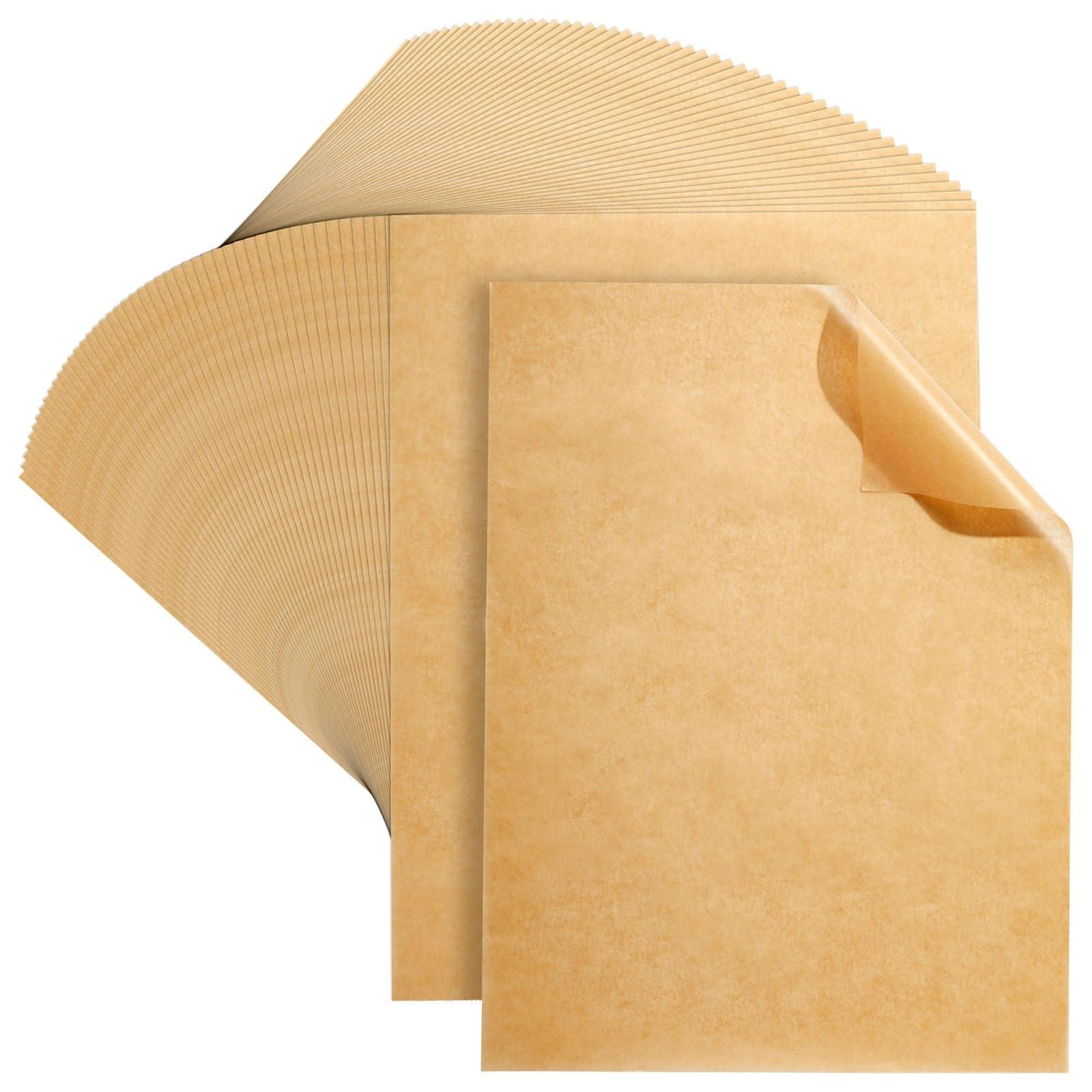Juvale Juvale Precut Parchment Paper Sheets 12 x 16 inches, Unbleached Brown Nonstick Liners for Half Sheet Pan for Baking, Cooking, Grilling, Air Fryer, Steaming, and Wrapping Food, Heavy Duty - 200-Pack