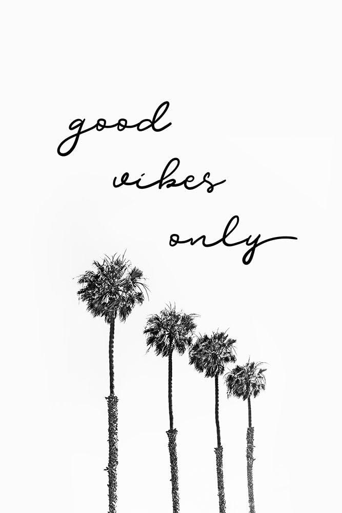 Posterazzi Palm trees | good vibes only Poster Print - Melanie Viola (18 x 24)