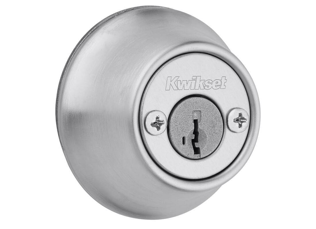 Kwikset Kwikset SmartKey Security Satin Chrome Metal Double Cylinder Deadbolt