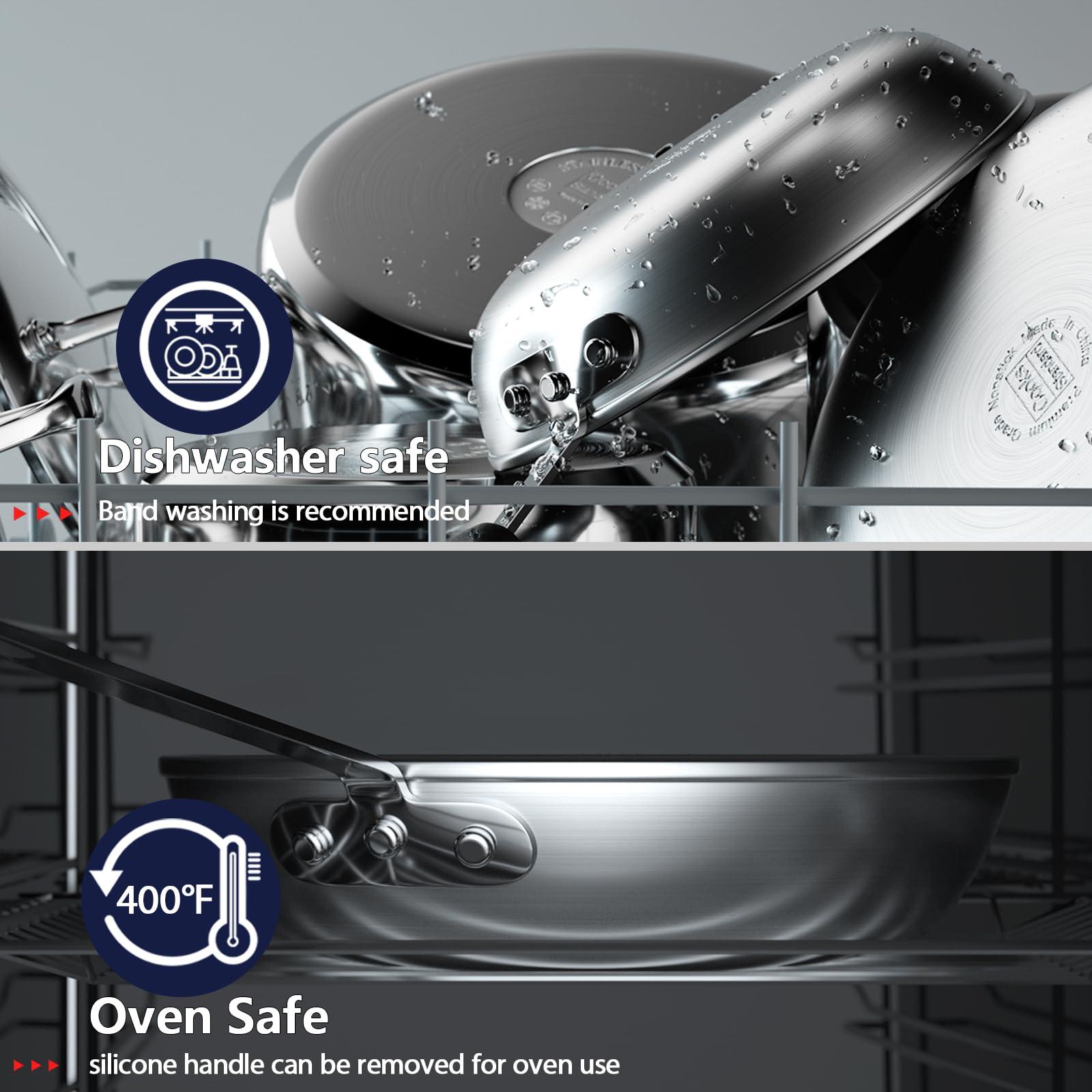 Cooks Standard Cooks Standard Nonstick Frying Pan 10-Inch, Heavy Duty Skillet Pan, Professional Aluminum Omelette Pan,Metalic