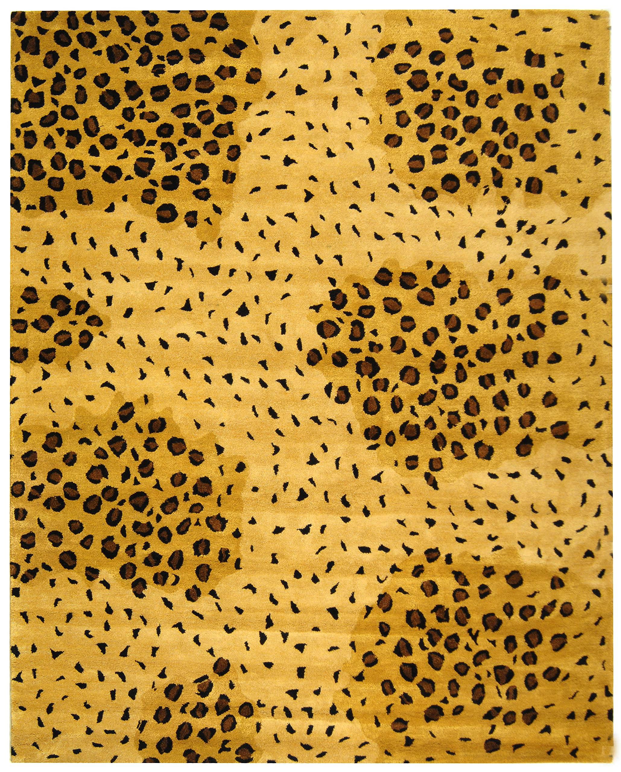 Safavieh SAFAVIEH Soho Collection 8'3" x 11' Gold / Black SOH715A Handmade Premium Wool & Viscose Area Rug
