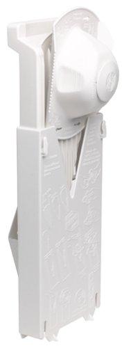 Swissmar Brner V3 TrendLine Mandoline Starter Set (6 pcs.) Vegetable Slicer (V-Slicer) + Safety Guard + Inserts + Collection Tray + Multibox Kitchen Slicer Set (White)