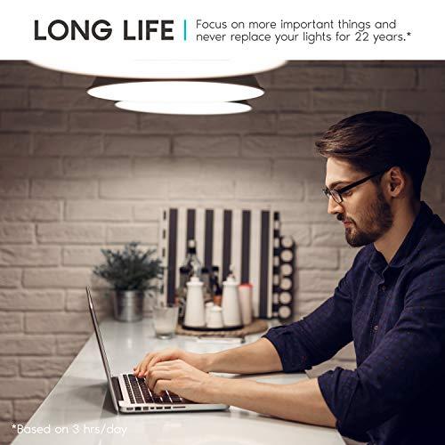 LUXRITE LUXRITE A19 LED Light Bulb 60W Equivalent, 4000K Cool White Dimmable, 800 Lumens, Standard LED Bulb 9W, E26 Base, Energy Star, Enclosed Fixture Rated, Perfect for Lamps and Home Lighting (4 Pack)