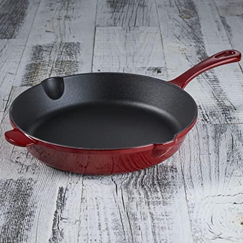 Cuisinart Cuisinart Chef's Classic Enameled Cast Iron 10-Inch Round Fry Pan, Cardinal Red
