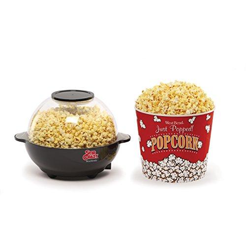 West Bend West Bend Popcorn Machine, Stir Crazy Black