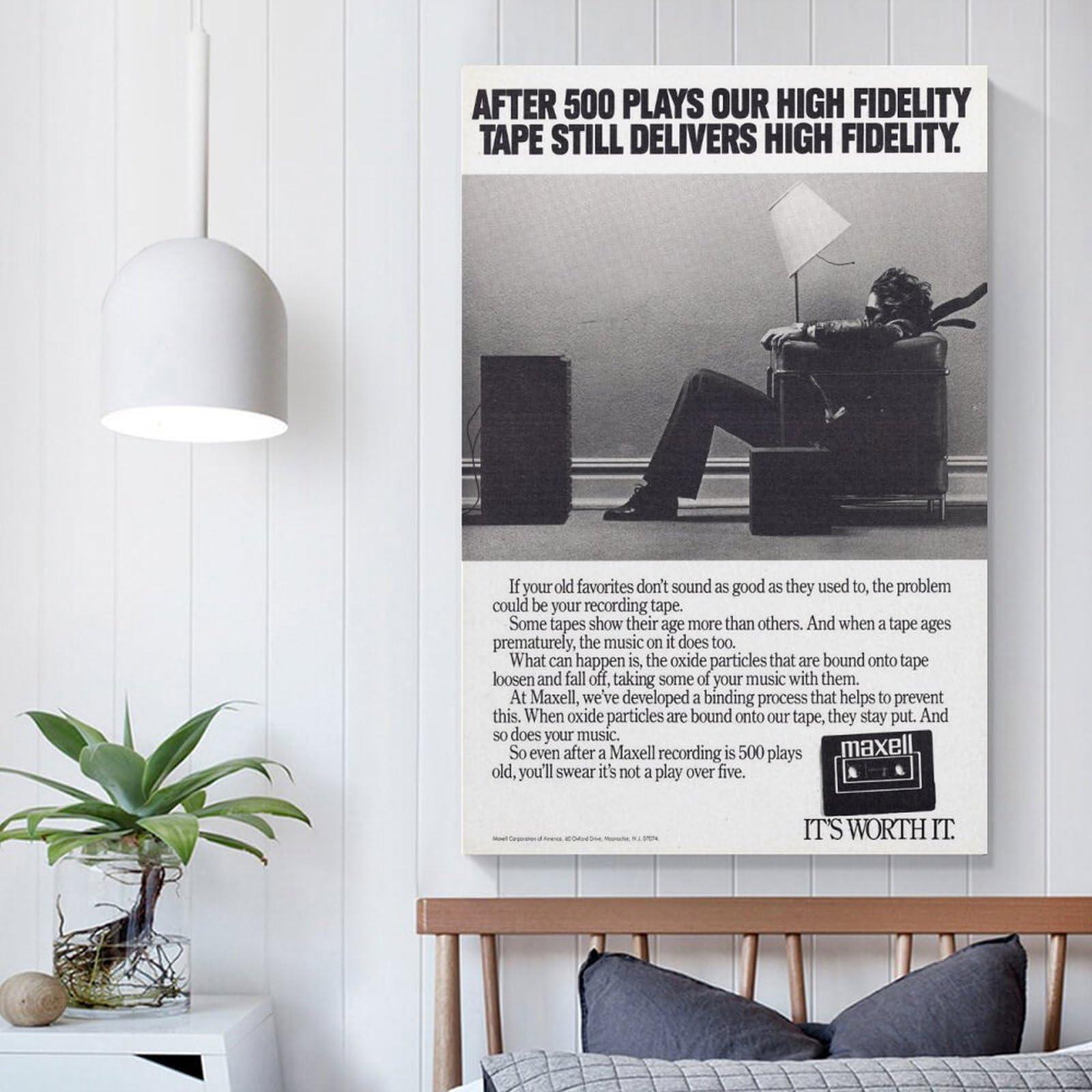 KURITY KURITY 1979 Blown Away Guy Maxell Canvas Poster Wall Art Print by Steve Steigman Canvas Painting Posters And Prints Wall Art Pictures for Living Room Bedroom Decor 20x30inch(50x75cm) Unframe-style