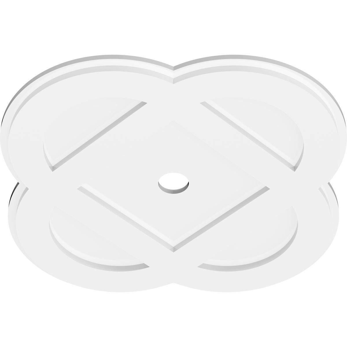 Ekena Millwork Ekena Millwork CMP22CE-02000 Charlotte Architectural Grade PVC Contemporary Urethane Ceiling Medallions 22\"OD x 2\"ID x 8 3/4\"C x 1\"P