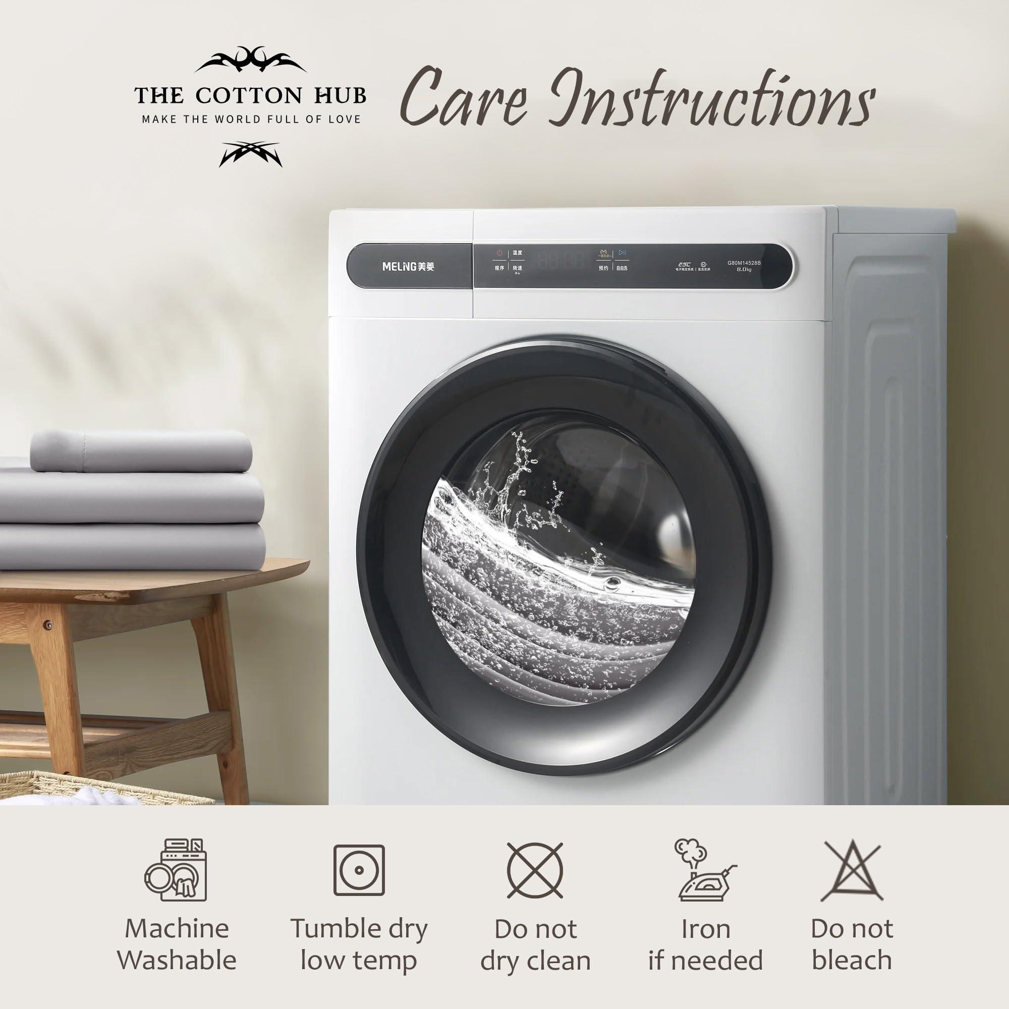 The Cotton Hub Alaska King Size 4-Piece Sheet Set 600 Thread Count Peruvian Pima Cotton Bed Sheets fits up to 7-9 inch Deep Pocket (Stripe, Chocolate)