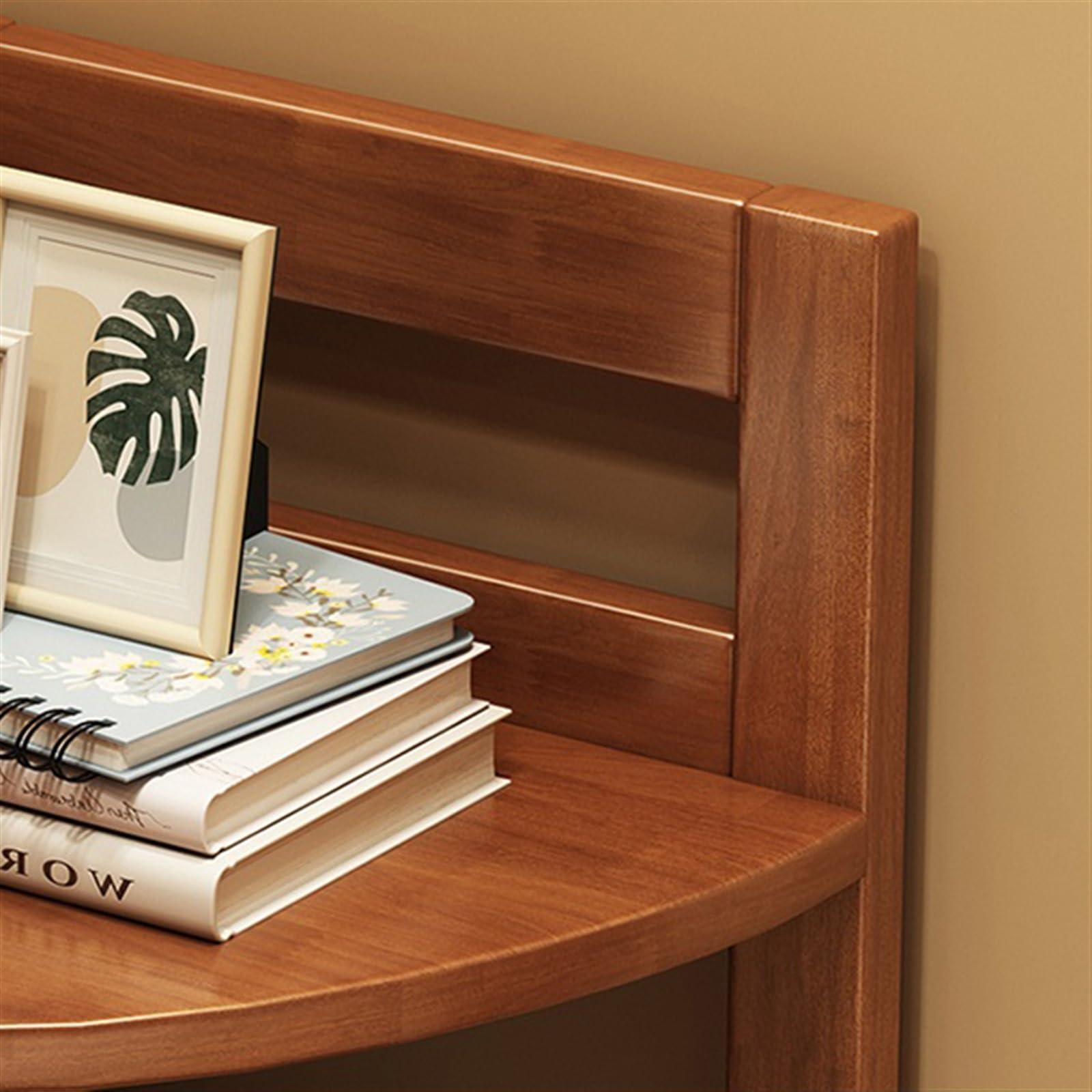 HEXEH HEXEH Shelf Bookcase Corner Solid Wood Bookshelf Simple Home Storage Rack Student Bedroom Bedside Bookcase Multi-Layer Storage Floor-Standing Storage Rack Bookcase Storage Shelves