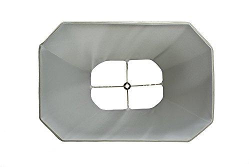 UpgradeLAMPS Shantung Silk Rectangle Cut Corner Lamp Shade, Eggshell colore | 16 inch by UpgradeLAMPS