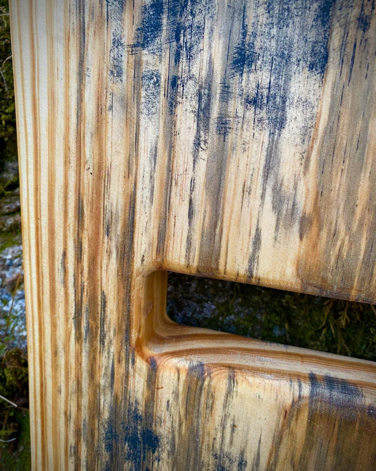 Online Solution Online Solution Norse Bear Paw Viking Slab Campfire Chair | Viking Chair Art Tail As Well Bow Hunters Light Stained Finish Pine Wood