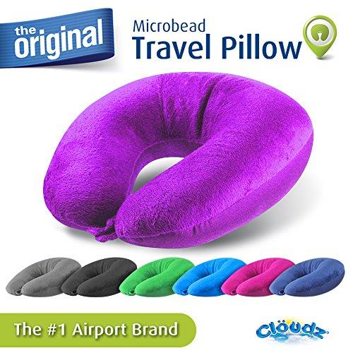 Cloudz Cloudz Microbead Travel Neck Pillow - Bright Purple