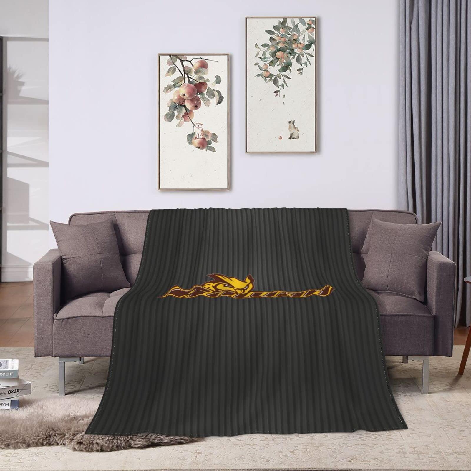 cbxiovg cbxiovg Rowan University Fleece Blanket, Very Soft Microfiber Flannel Blanket for Couch Warm and Cozy for All Seasons