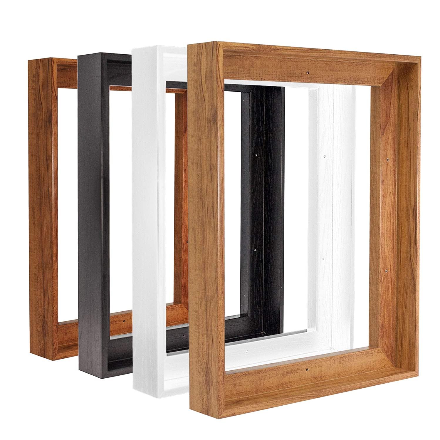 Sunwes Sunwes Floating Canvas Frame Floater Frames Wood-Look Art Frames with 1.25\" Deep Floater Frame for Canvas Wall Art Portrait Landscape Living Room Bedroom Kitchen Decor