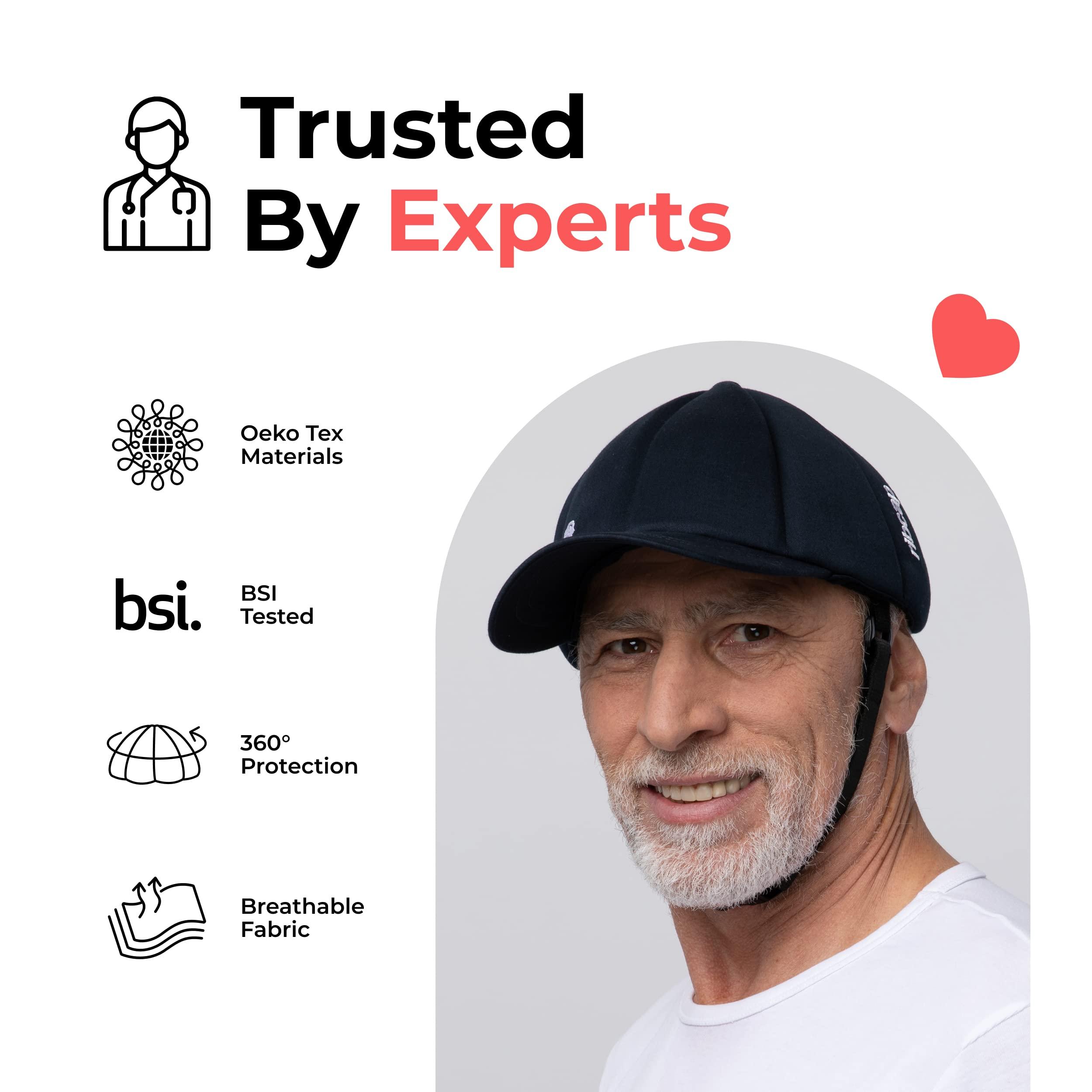 Ribcap Ribcap Baseball Cap Medical Grade Protective Helmet | Navy Blue | Large-Extra Large (Head Circumference 23-26\") | Soft Helmet for Epilepsy | Protective Helmet for Seizures | Fashionable & No Stigma