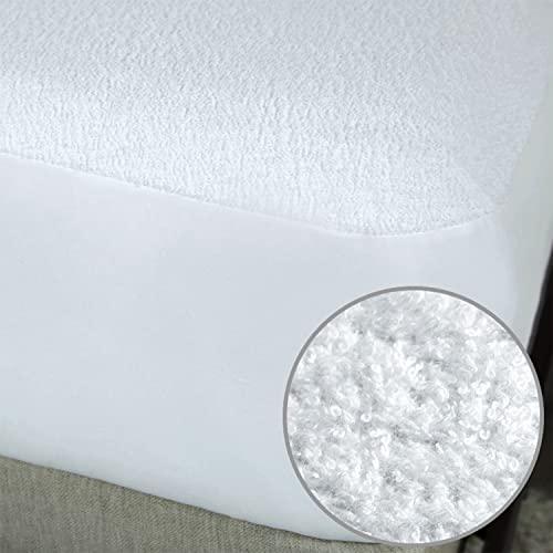 Protect-A-Bed Protect-A-Bed Premium Cotton Terry Cloth Waterproof Mattress Protector, Blocks Dust Mites and Allergens, Machine Washable, Queen