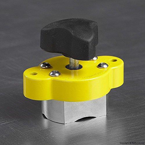 Magswitch Magswitch MagJig 95 Magnetic Woodworking and Welding Base Clamp Holder for Wood Working Supplies, Accessories, Tools and Equipment, Magnet Switch with On/Off Capabilities, 95 lb Holding Force, Yellow