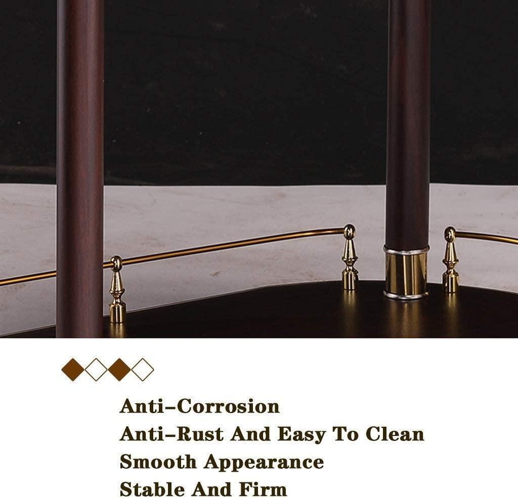 HAOKAZLBR Bar Serving Cart for Hotel Luxury Restaurant, Drinks Trolley On Wheels Fully Assembled, Liquor Trolley | Serving Trolley For 5 Star Hotel And Club Bar Cart Drinks Serving Tea Trolley ( Color : Gold )