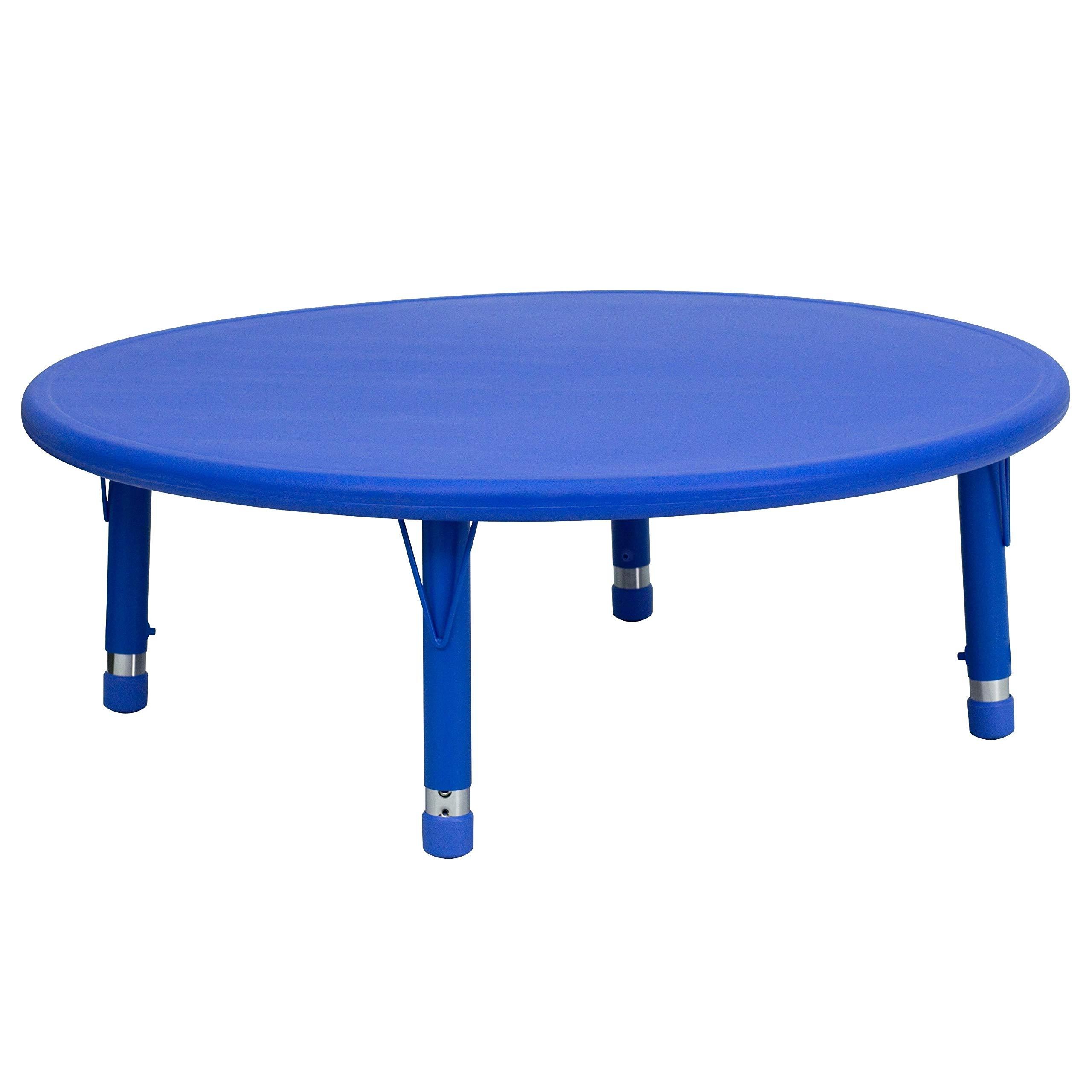 Flash Furniture Flash Furniture 45'' Round Green Plastic Height Adjustable Activity Table