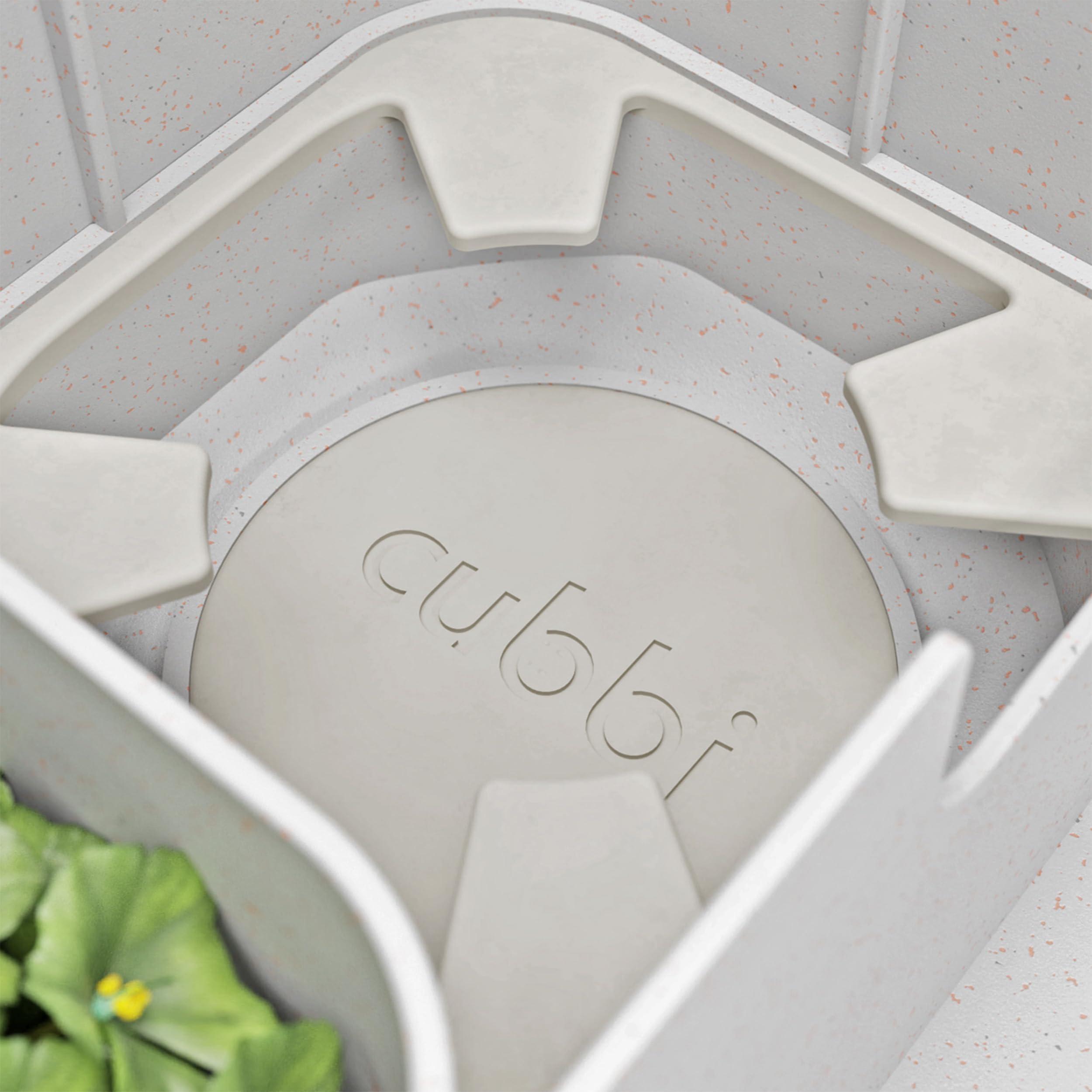 Cubbi Cubbi - Airtight Box with Tray - Silicone Seals - 100% Air-Tight Storage Box with Accessories White