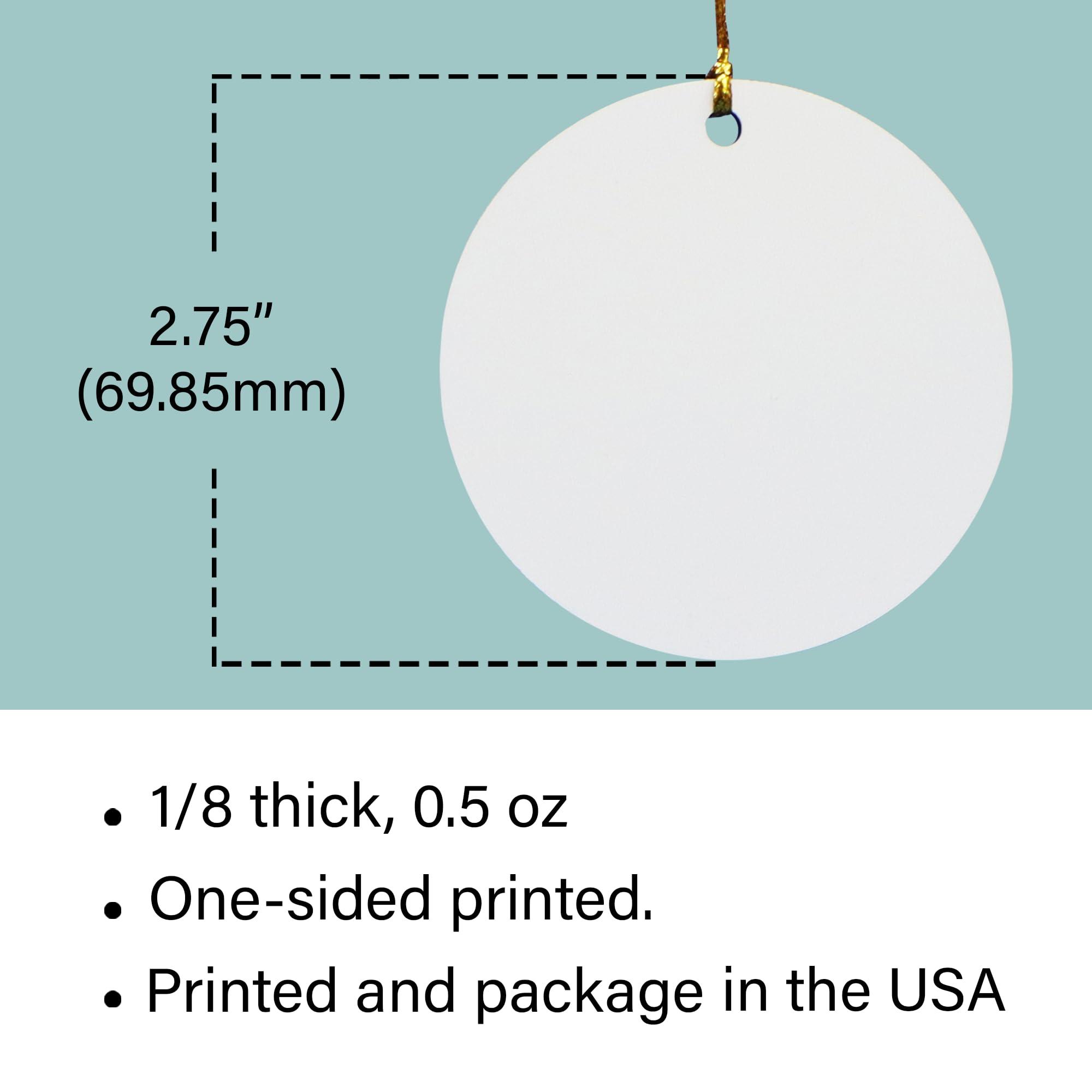 Yanria Christmas Wishes to Little from Your Grandparents Ornaments 2024, Personalized Grandkids Christmas Tree 2024 Ornaments, Custom Xmas Keepsake Gifts for Grandchildren from Grandparents with Name & Year