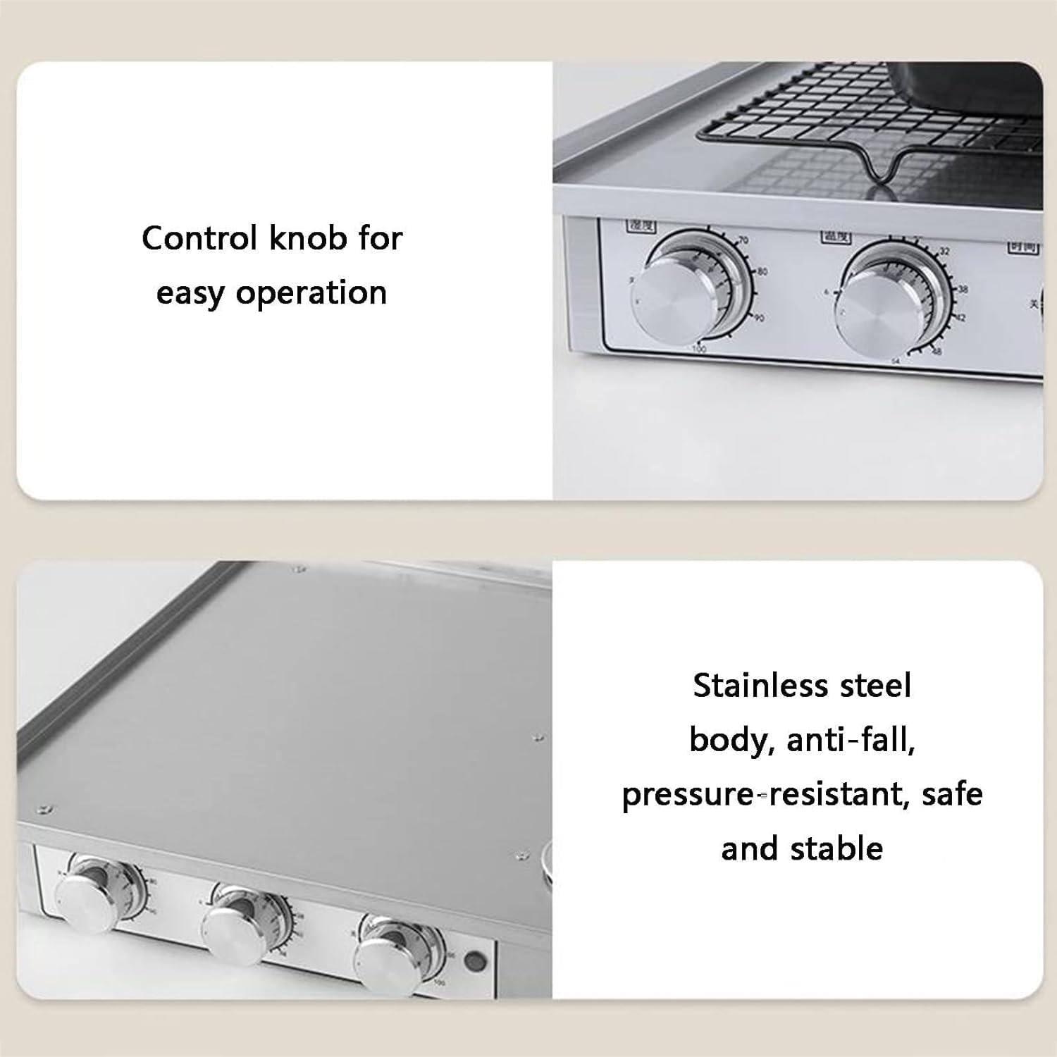 pealiritansemen Dough Fermentation Machine, Bread Fermentation Machine With Heater, Bread Making Tools Kit, Temperature/Humidity Independent Control Knob, For Baking, Fermentation