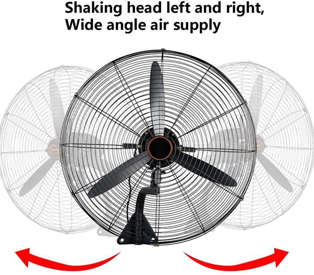 Scpantkend Household Wall Mount Fan Industrial Wall Fan Electric Fan -55cm/68cm/78cm, Plastic-Steel Leaf Wall Fan, 3m Power Cord, Strong Wind Moving Head Fan