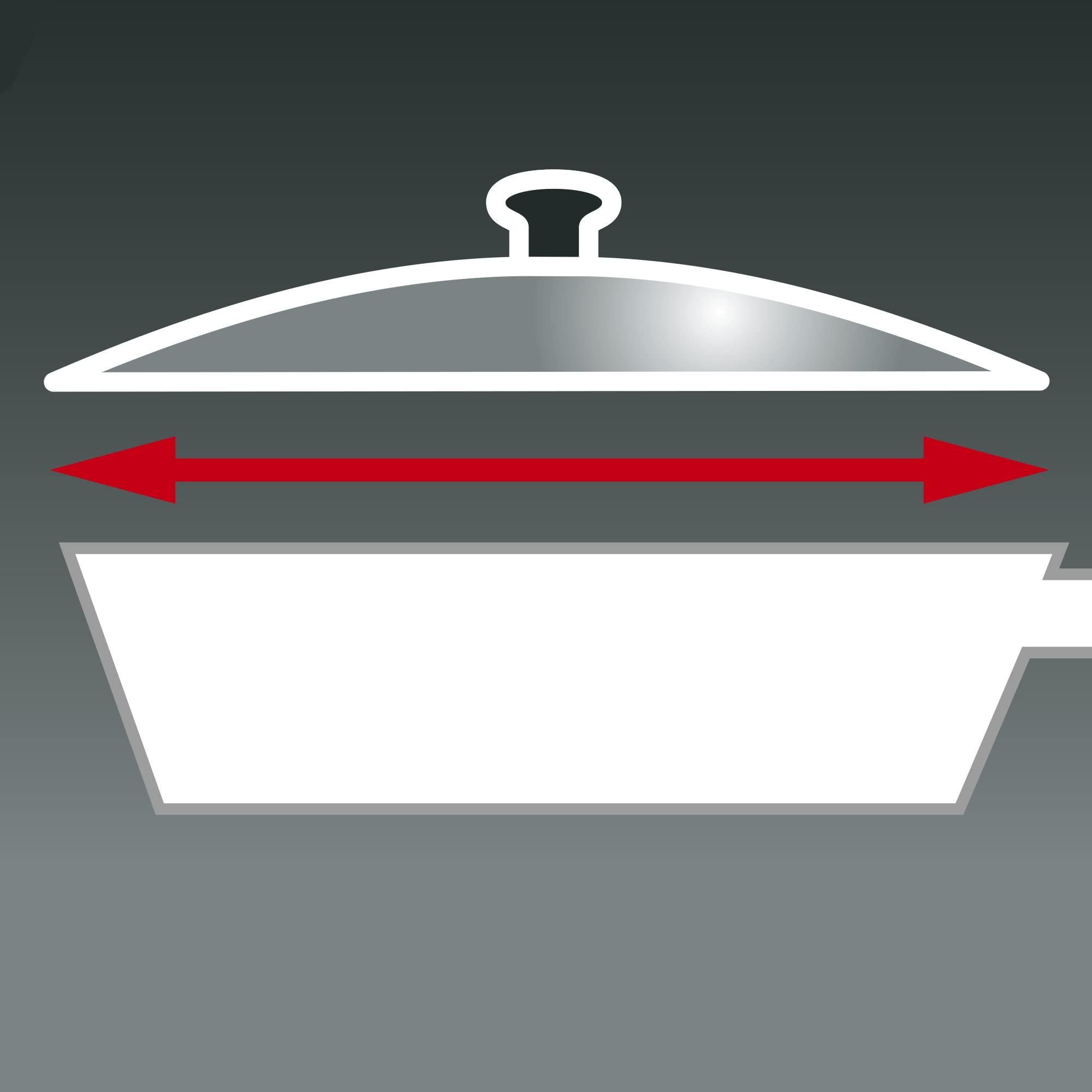 TEKNICAL. TEKNICAL. Tefal 2028097812 Glass lid, 30 cm Compatible Lid-30cm, Copper Black