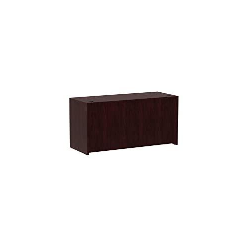 Alera Alera Valencia Series 60 by 24 by 29-12-Inch Credenza Shell, Mahogany Frame/Top